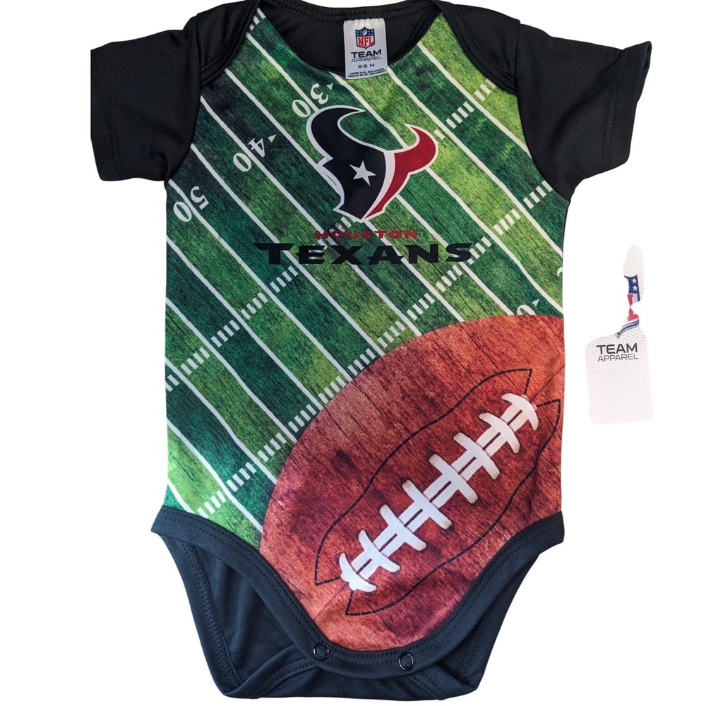 NFL Houston‎ Texans Baby Bodysuit 6-9 months Football Field Game Day One Piece